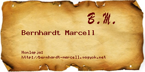 Bernhardt Marcell névjegykártya
